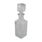 Glass whiskey decanter 70s