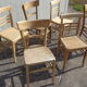 Set de 6 chaises brutes