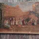 Peinture à l’huile ancienne française, signée Pérez