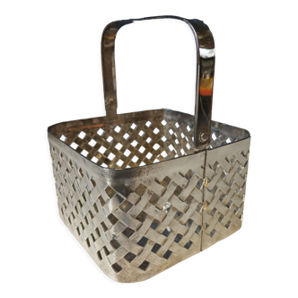 Silver metal basket