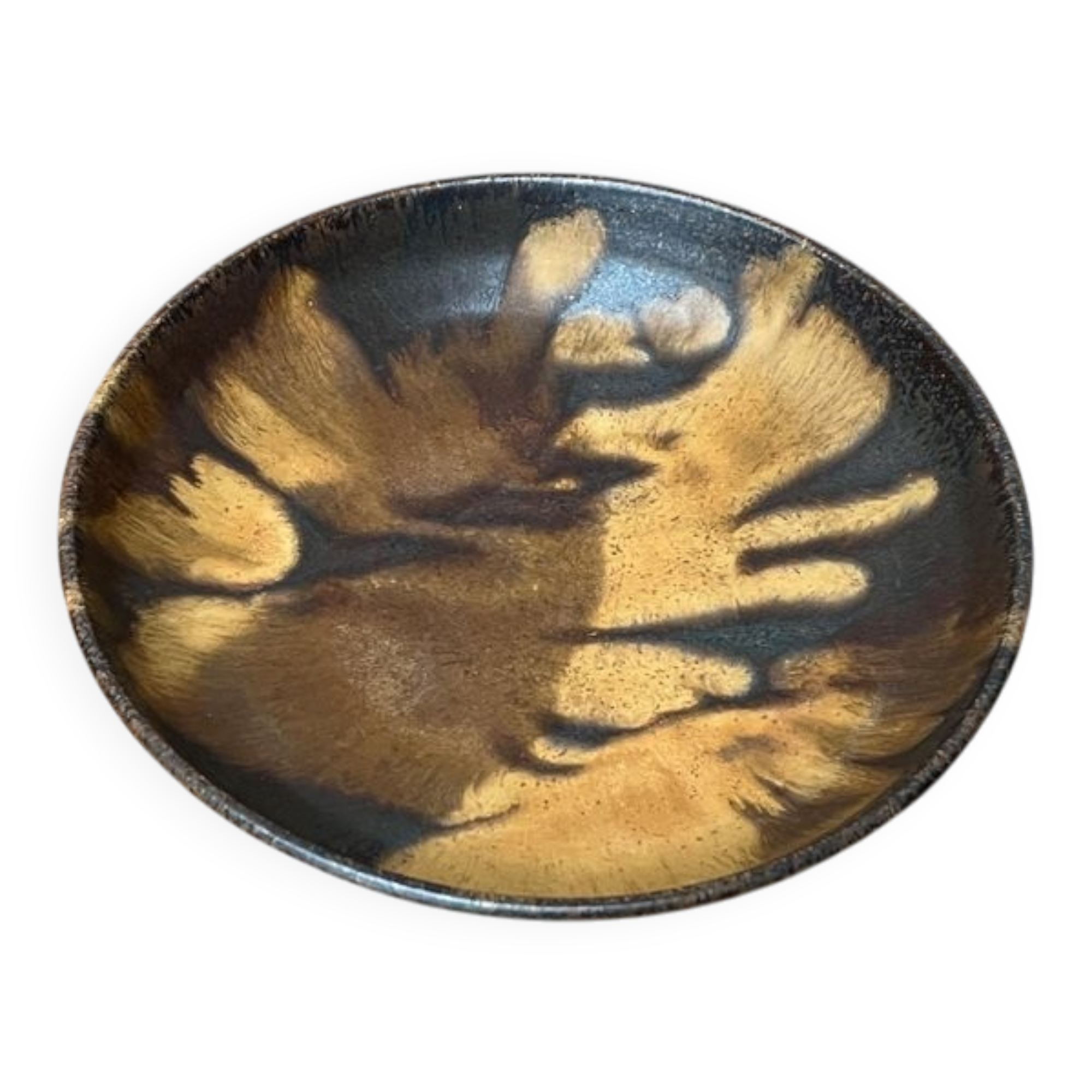 Mid-century German studio pottery bowl by Otto Wichmann, 1960s.