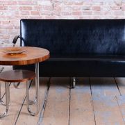 Bauhaus Sofa in Chrome and Leather from Mücke-Melder, Czech, 1930s