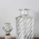 Trio de flacons cristal Baccarat modèle Bambou , vers 1910