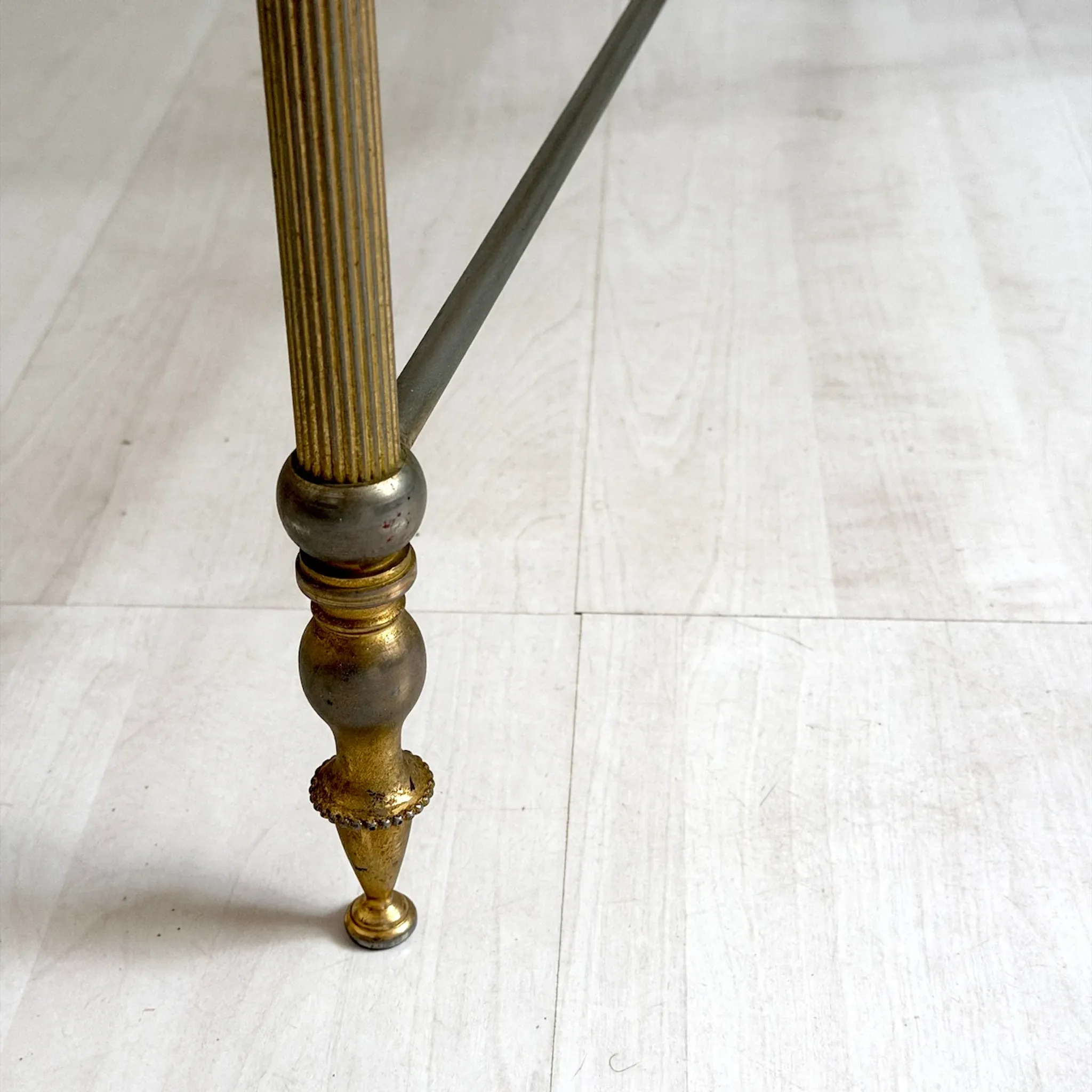Vintage coffee table in 1970s neoclassical style.