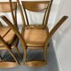 Set of 18 Scandinavian design chairs from the 1960s, organic curved wood.