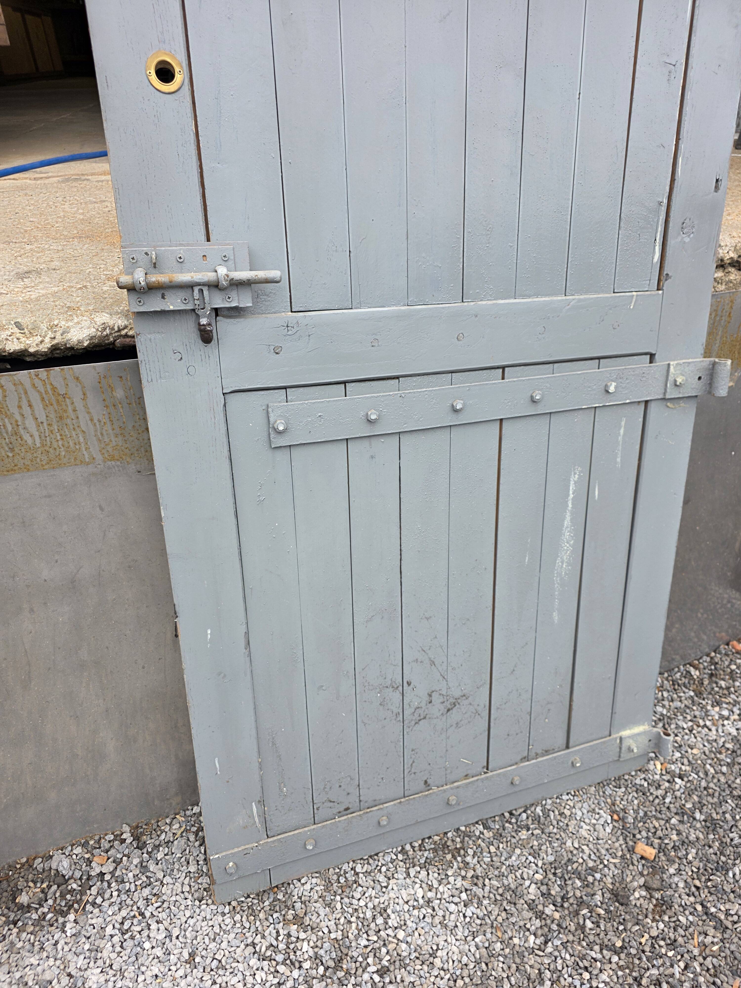 Solid oak door from the 19th century.