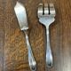 Silver-plated fish serving cutlery