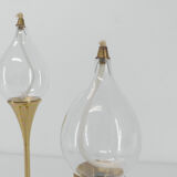 Set de 3 lampes à huile en laiton Freddie Andersen 1970