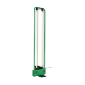 Lampadaire néon vert Gian Nicola Gigante 1981