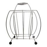 Vintage metal magazine rack