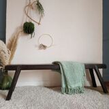 Old wooden farm bench