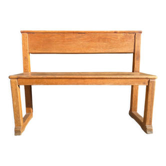 Oak church pew