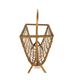 Scandinavian rattan magazine rack, Sweden, 1950