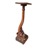 19th century carved wooden dragon column