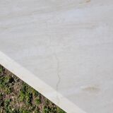Octagonal travertine table