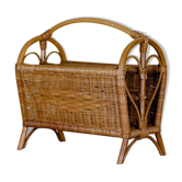 Rattan magazine holder "Poirier"