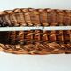 Wicker bread basket, braided, handmade, vintage from the 1970s