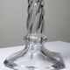 Twisted antique glass candlestick, circa 1930-1950