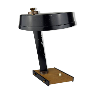 Vintage metal desk lamp attributed to Oscar Torlasco, Italy, 1950s.