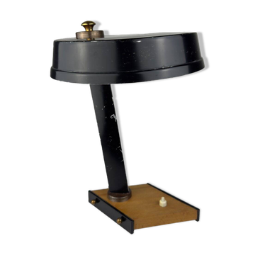Lampe de bureau en métal attribuée à Oscar Torlasco, Italie, années 1950
