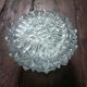 Ceiling light, vintage wall lamp with moulded glass.