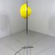 Lampe de sol en pot de fleurs jaune Cosack des années 1960-70.