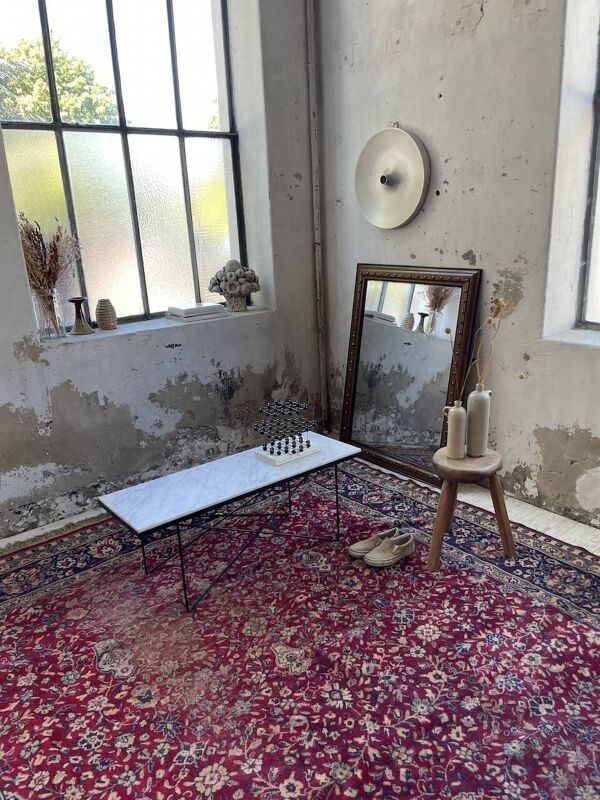 Miroir 1900 bois à clous