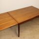 Danish Scandinavian extendable dining table in teak, 1960.