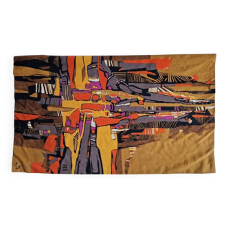 René Fumeron - Wool tapestry "Etna" - Robert Four editions in Aubusson
