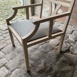 Fauteuil design bois brut