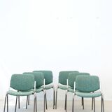Ensemble de six chaises de salle à manger empilables Castelli (DSC 106) par Giancarlo Piretti de 1965, Italie