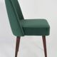 "Shell" Chair Dark Green Velvet, 1960s