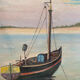 Marine painting, the 5 boats