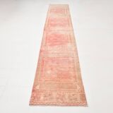 2x12 Stair Red & Pink Vintage Runner Rug, 73x382Cm