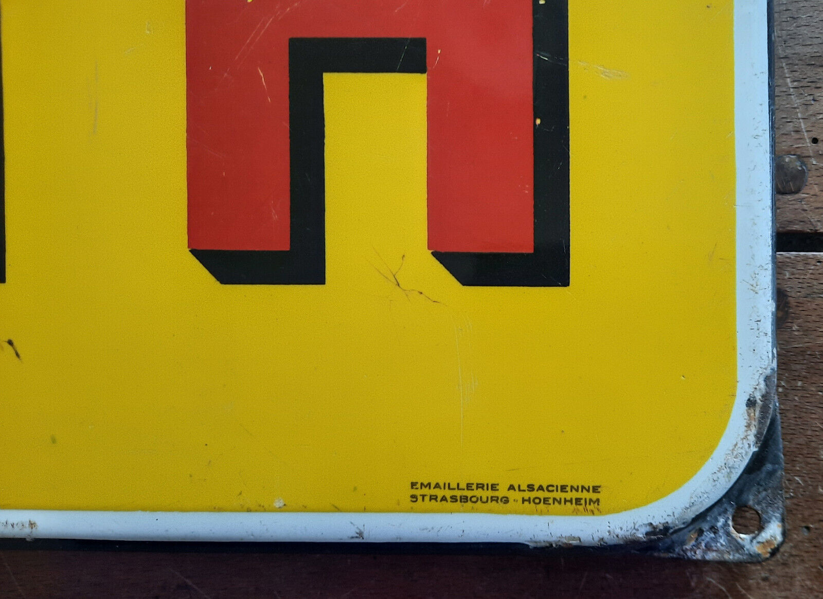 Ancienne plaque émaillée "Zénith bière de luxe" 38x58cm 50's