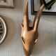 Wooden goat trophy