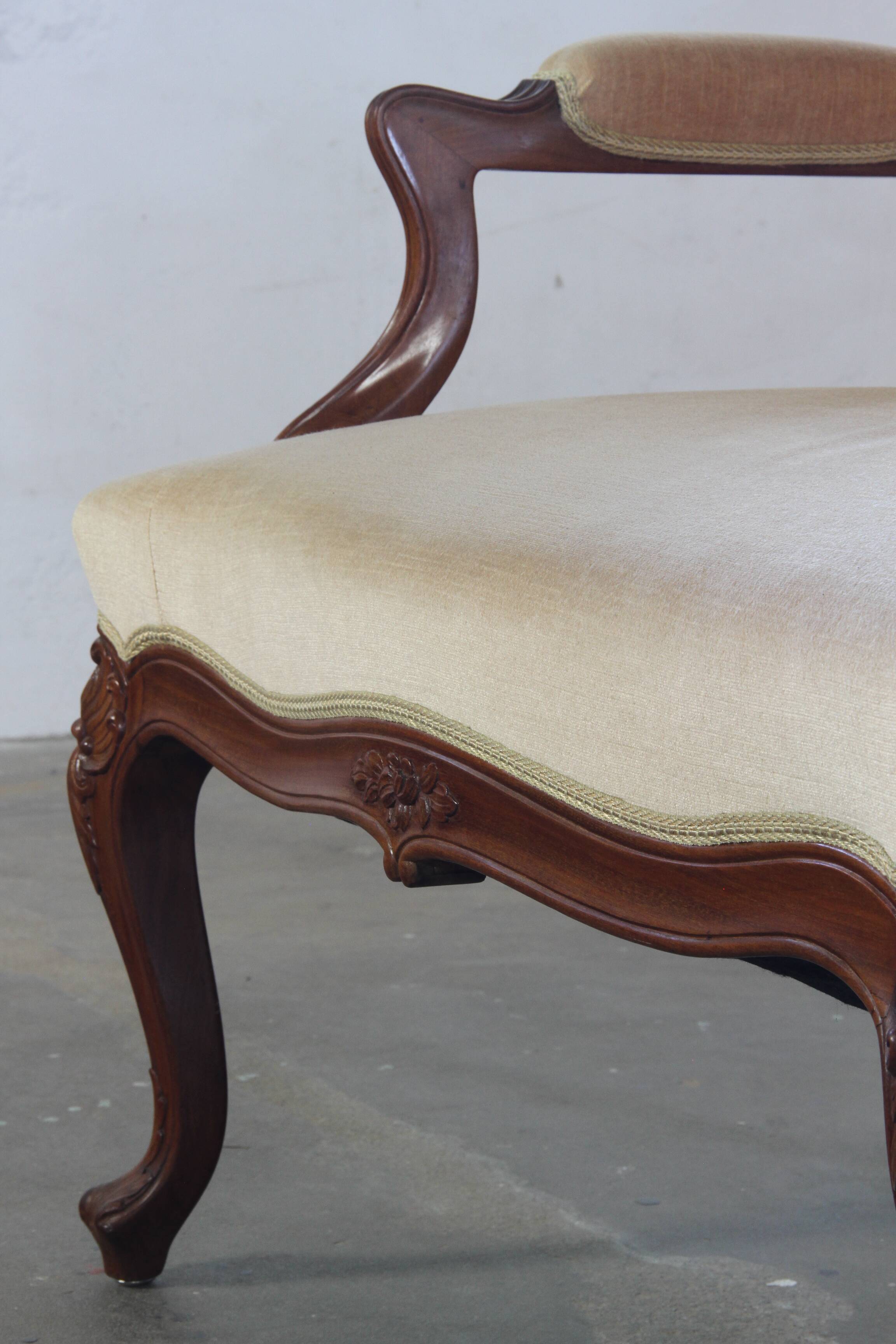 Antique Louis XV style 19th century Sofa, French