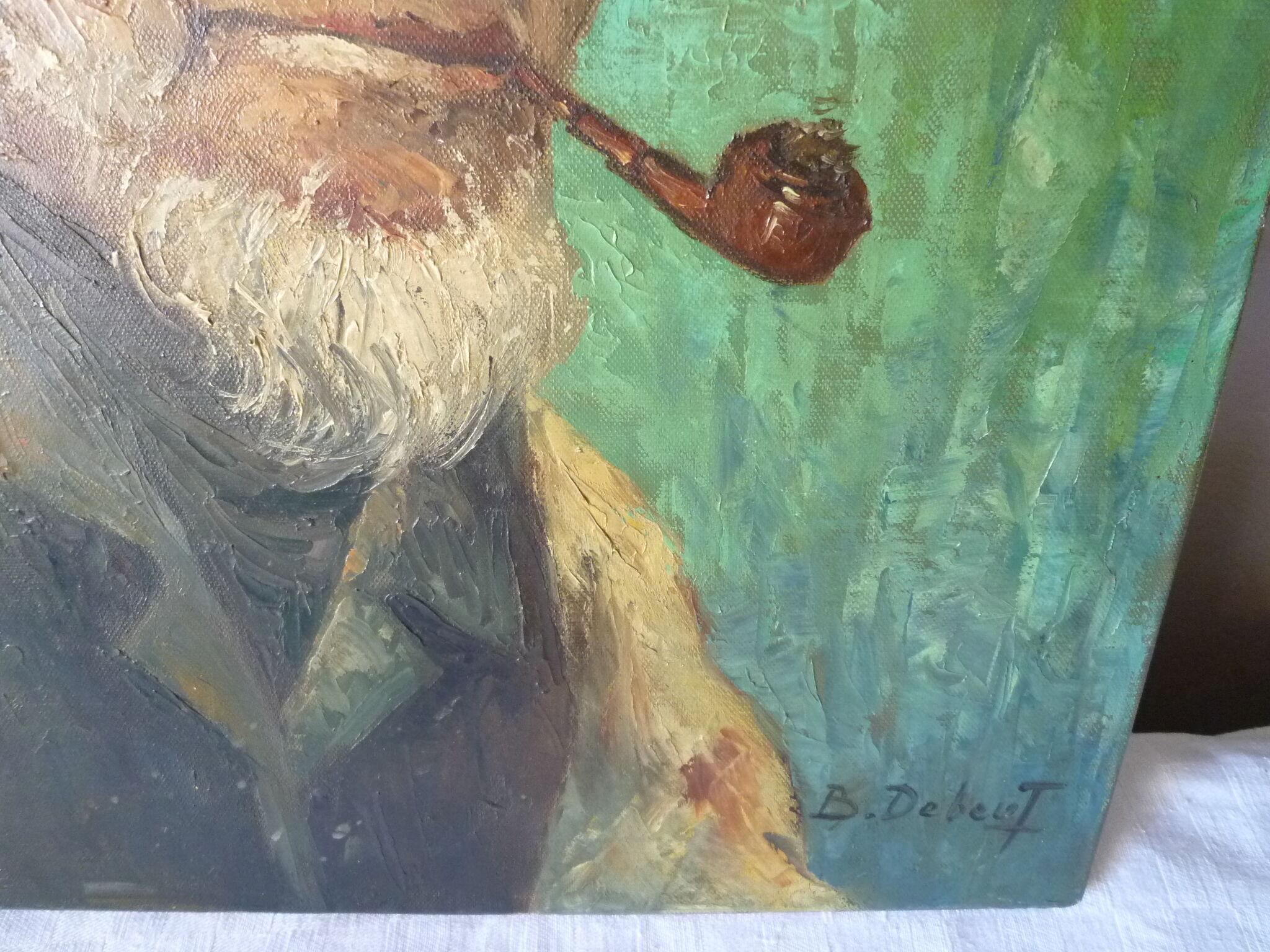 Portrait man with pipe