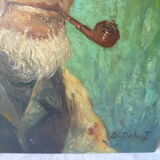 Portrait man with pipe