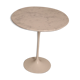Coffee or side table in white marble by Eero Saarinen for Knoll