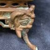 Flower pot. Solid bronze.