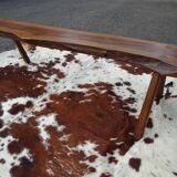 Brutalist bench in solid wood