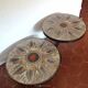 Table basse double plateau lave émaillée DS Picard / Monsan Picard vintage
