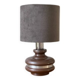 Ceramic lamp with aluminum rim 70s