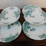 Six earthenware plates