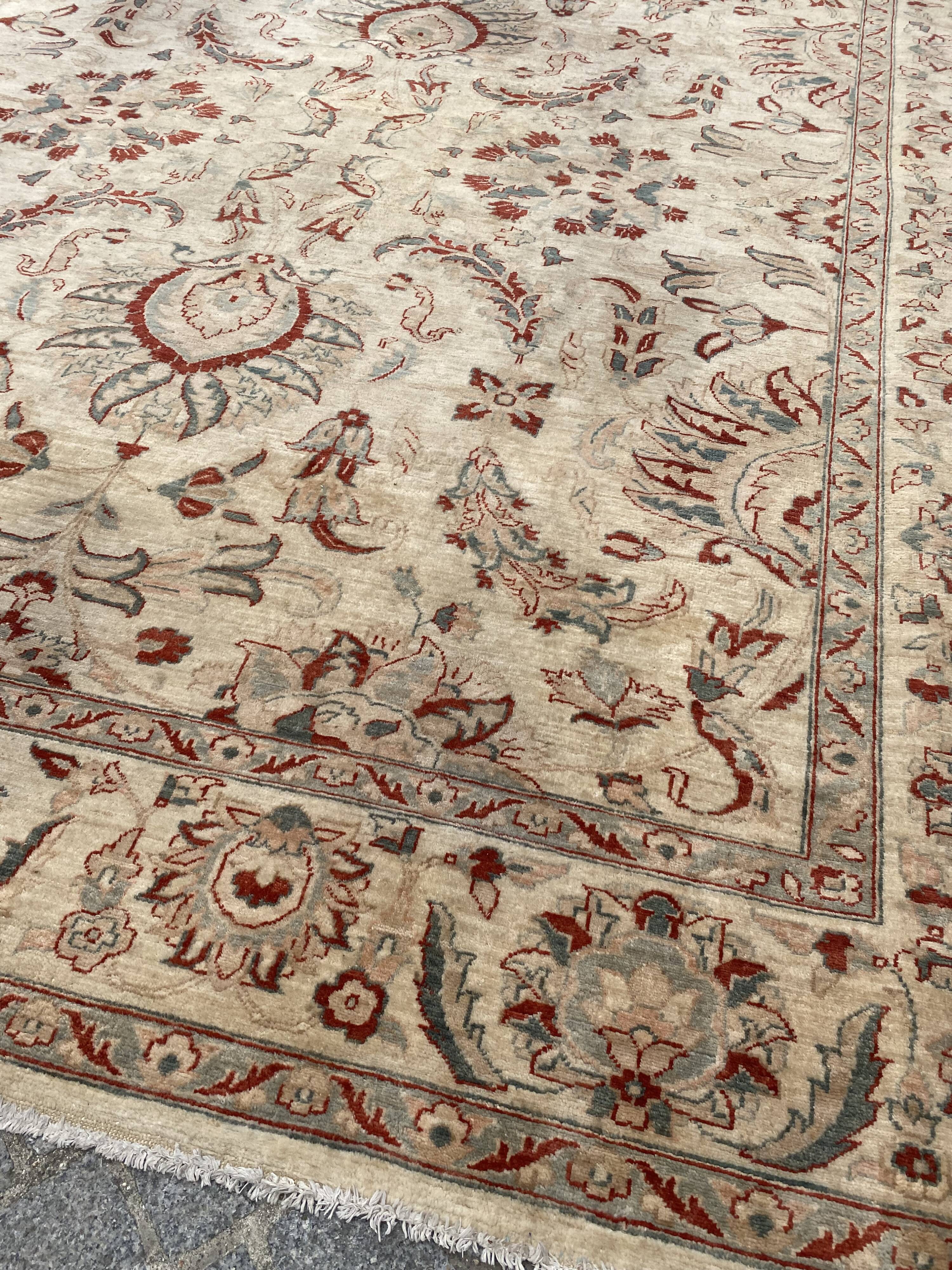 Contemporary carpet Chobi Afghan handmade 250x290 cm
