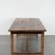 Magnificent and robust antique farmhouse dining table made of pine wood