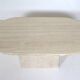 Medium Oval Travertine Coffee Table
