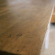 Patinated wooden dining table