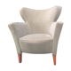 Fauteuil velours ras 1950